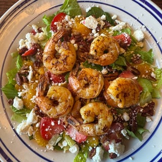Grilled Shrimp Strawberry Salad