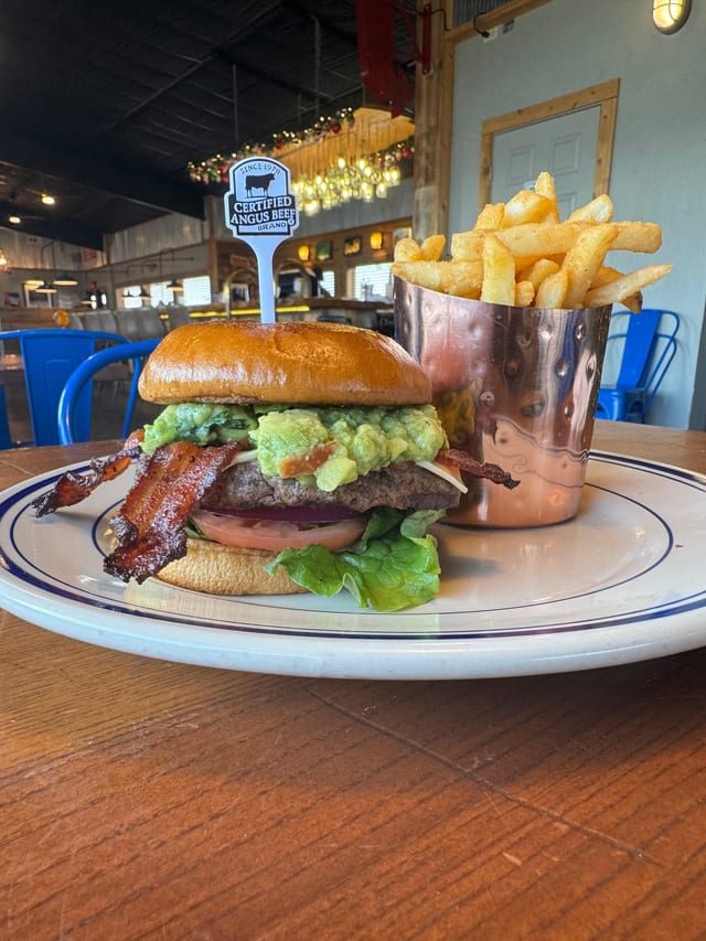 Bacon Avocado Burger.