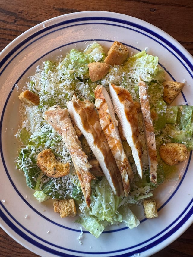 Grilled Chicken Caesar.