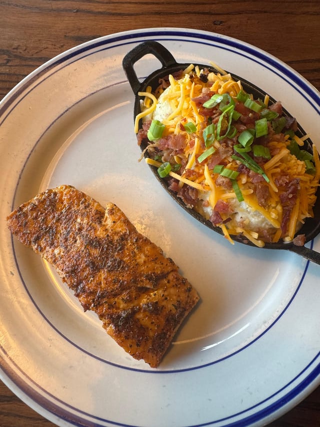 Grilled Salmon.