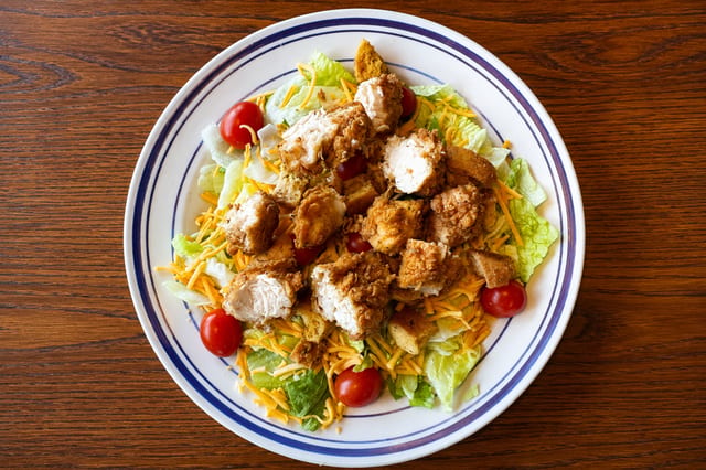 Lunch Fried Chicken Salad.