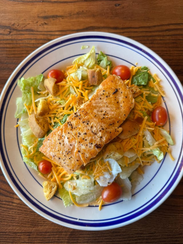 Blackened Salmon Salad.