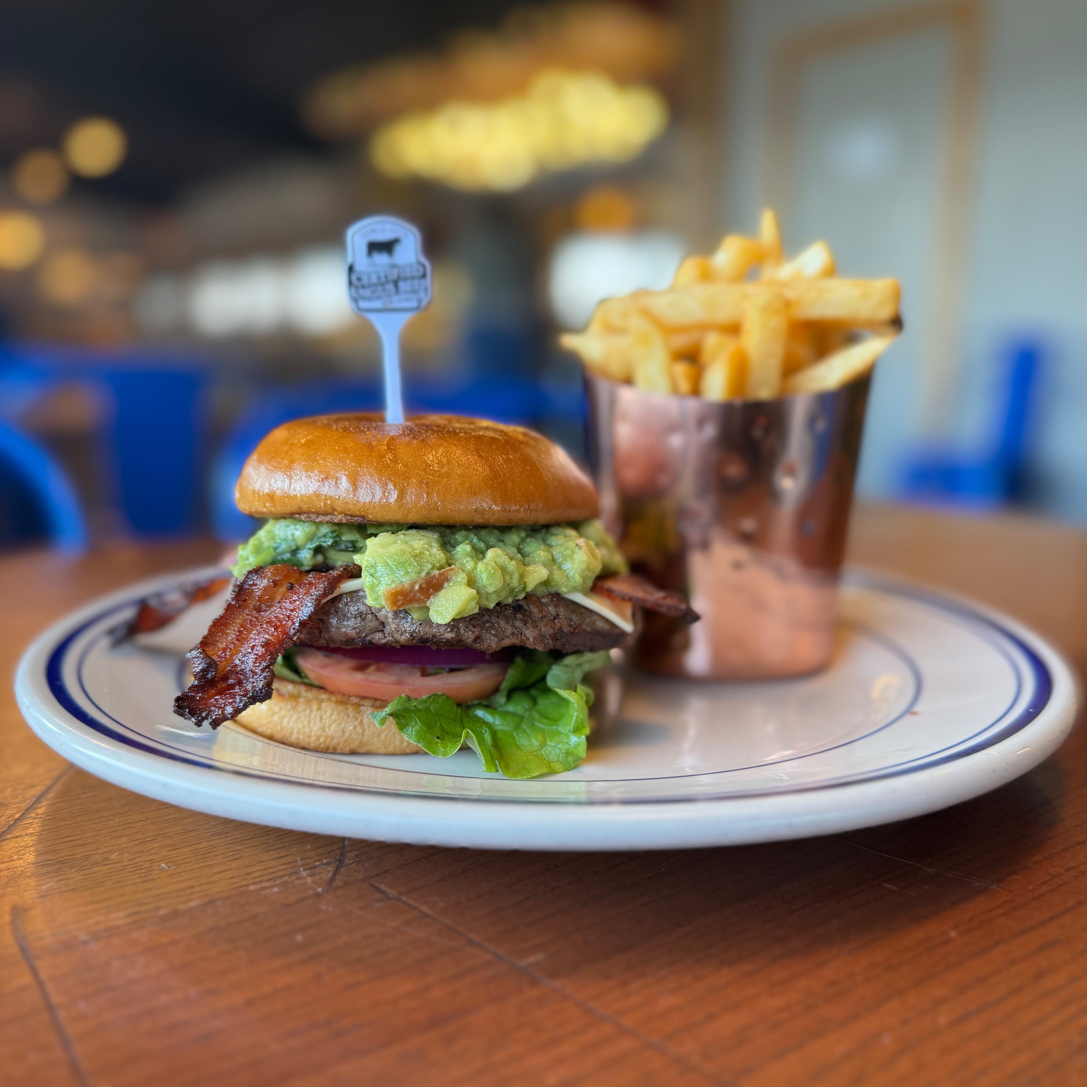 Bacon Avocado Burger.