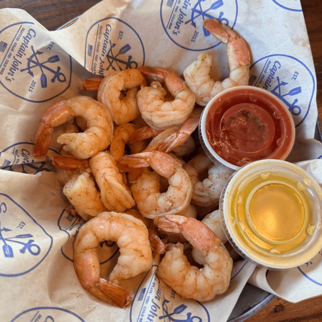Shrimp by the #.