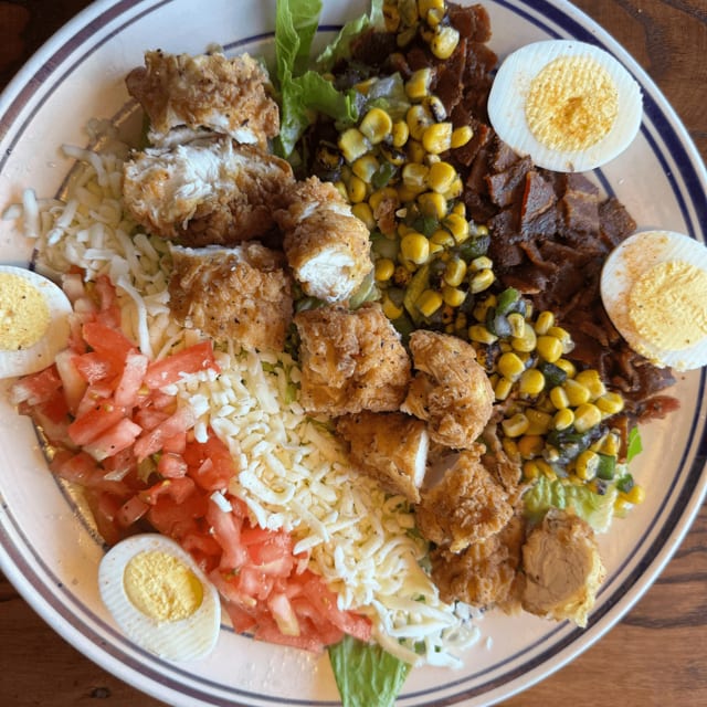 Grilled Shrimp Cajun Cobb Salad.