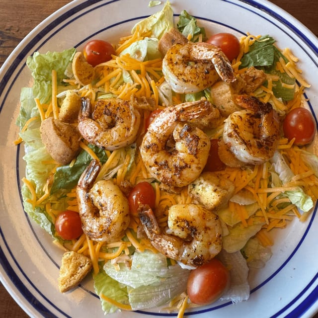 Blackened Shrimp Salad.