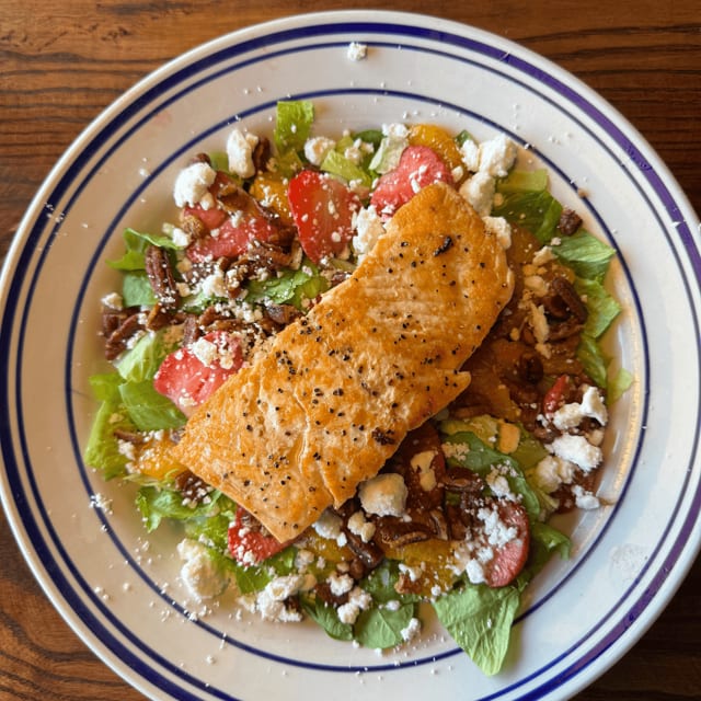 Salmon Strawberry Salad.