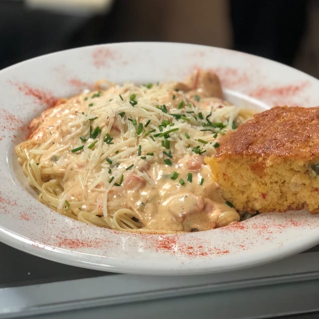Lunch Cajun Pasta.