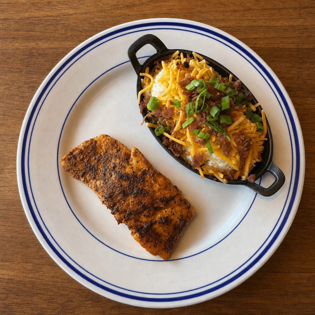 Grilled Salmon.
