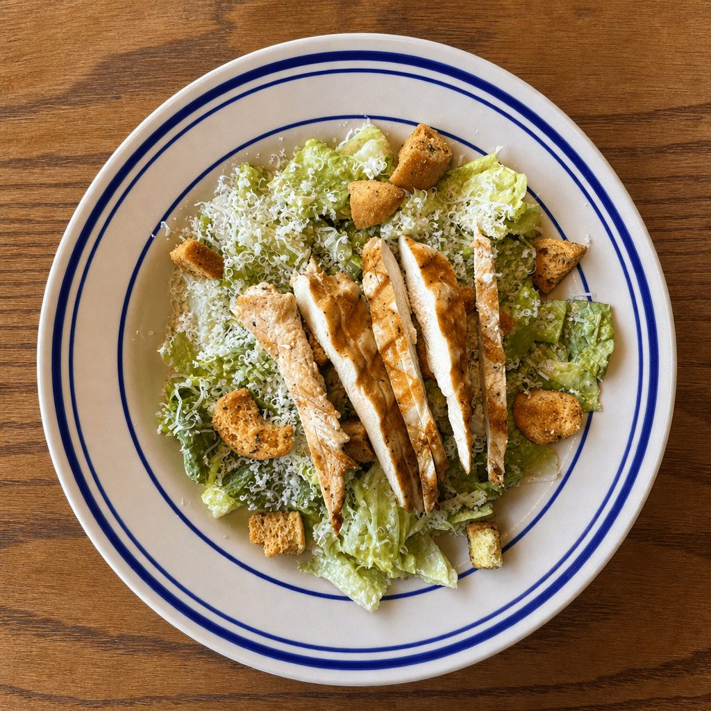 Grilled Chicken Caesar.
