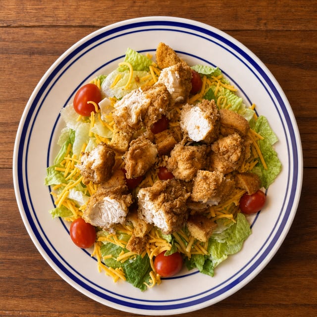 Lunch Fried Chicken Salad.