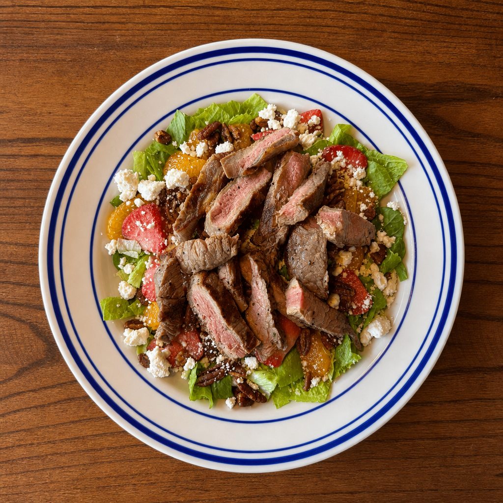 Steak Tip Strawberry Salad.