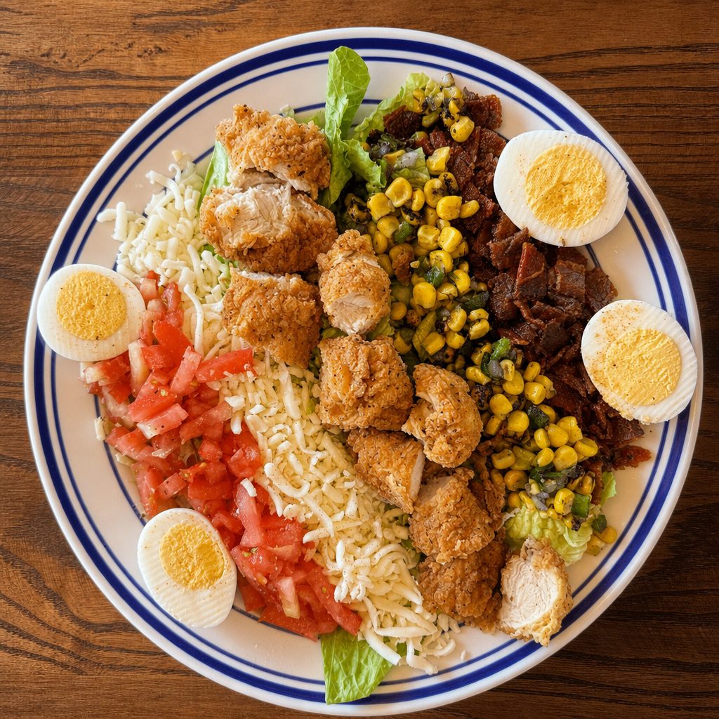 Grilled Shrimp Cajun Cobb Salad.