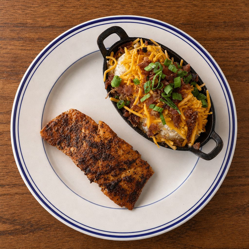 Blackened Salmon.