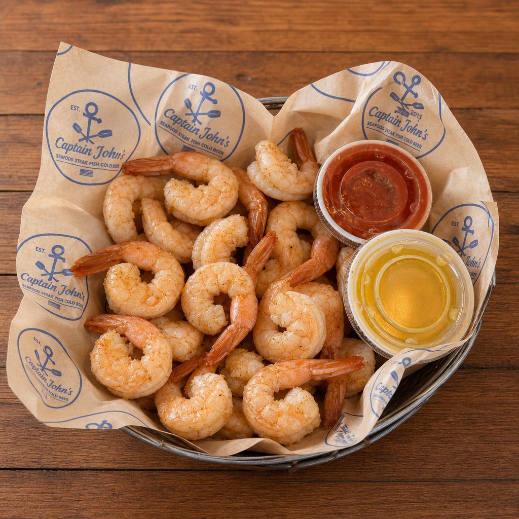 Shrimp by the #.