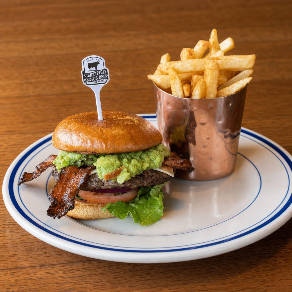 Bacon Avocado Burger.