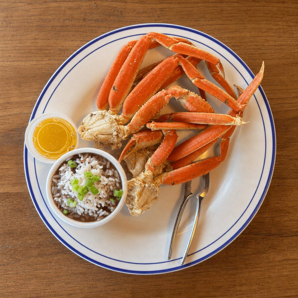 Crab Leg Meal.