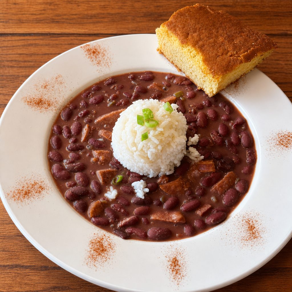 Bowl of Red Beans and Rice.