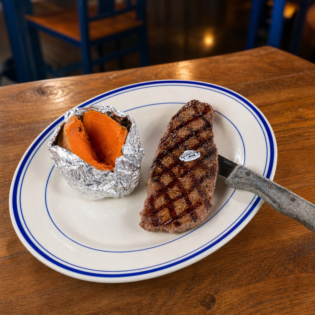 Lunch 10 oz New York Strip.