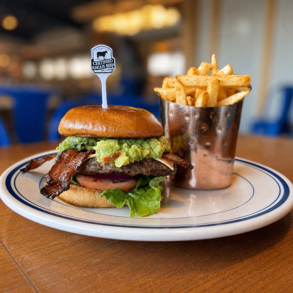 Bacon Avocado Burger.