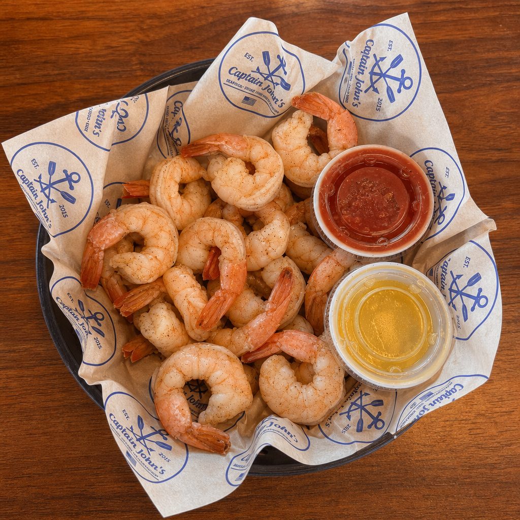 Shrimp by the #.