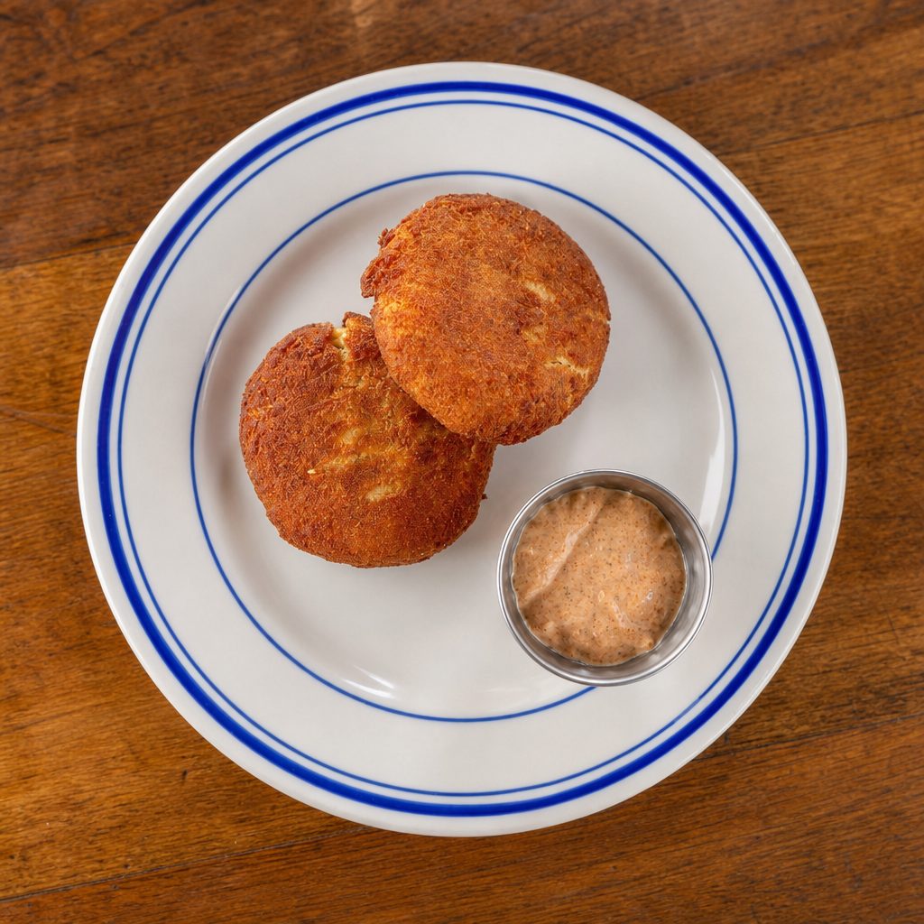 Crabcakes.
