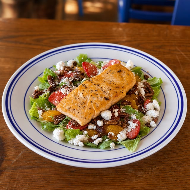 Salmon Strawberry Salad.