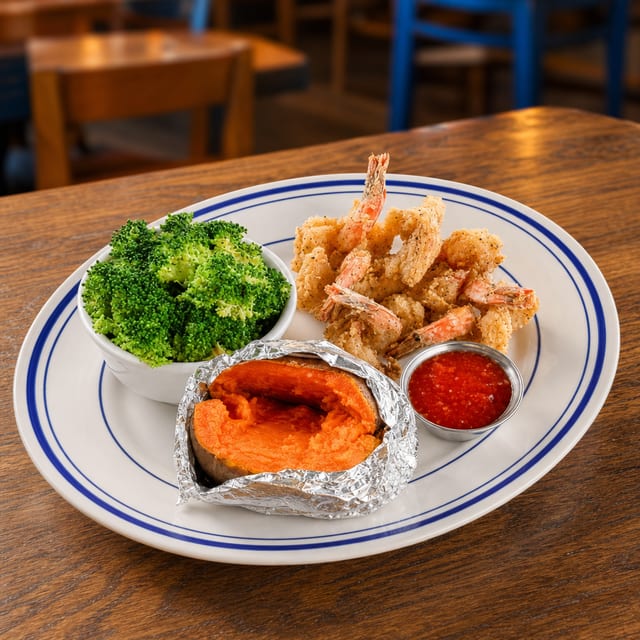 Butterflied Shrimp.