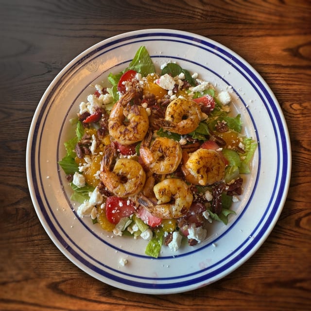 Grilled Shrimp Strawberry Salad.