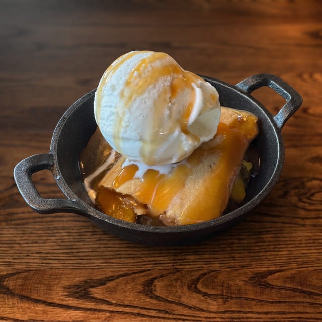 Peach Cobbler.