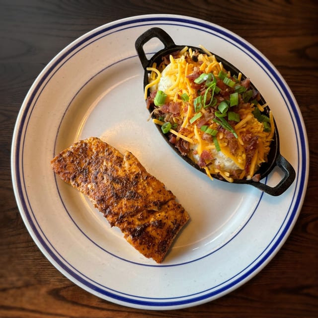 Grilled Salmon.