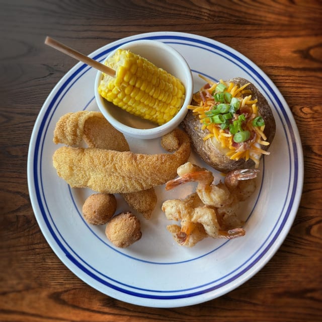 Catfish and Shrimp.