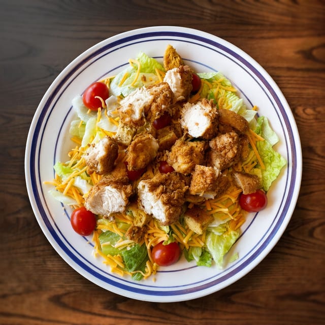 Lunch Fried Chicken Salad.