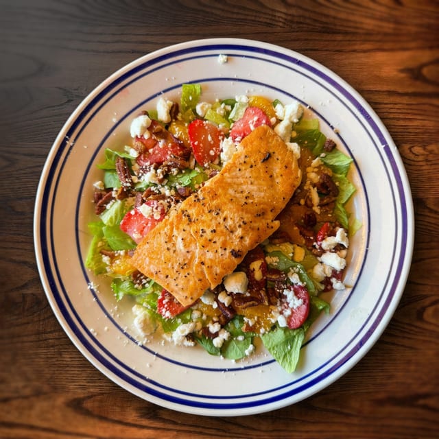 Salmon Strawberry Salad.