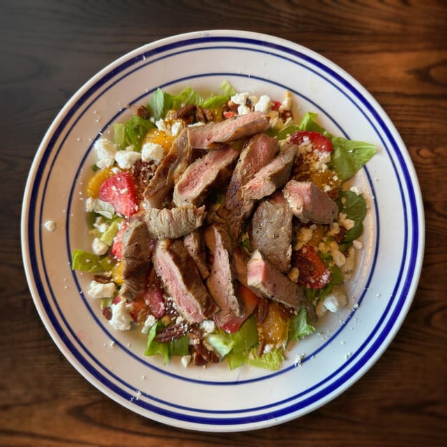 Steak Tip Strawberry Salad.