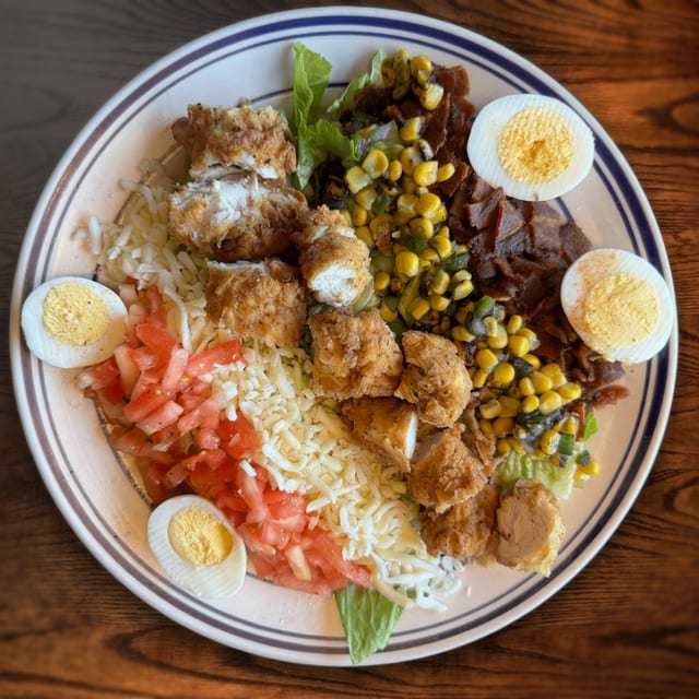 Grilled Shrimp Cajun Cobb Salad.