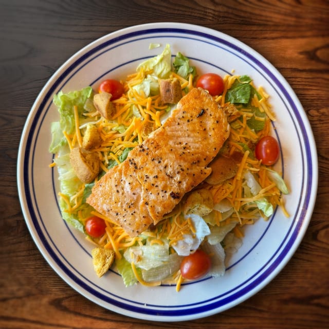 Blackened Salmon Salad.