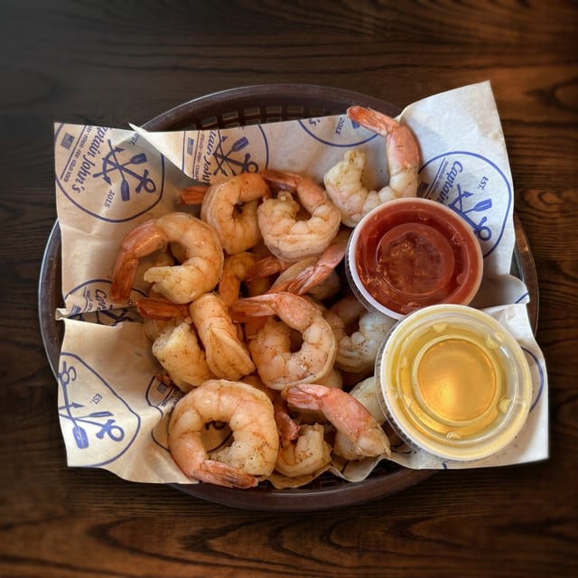Shrimp by the #.