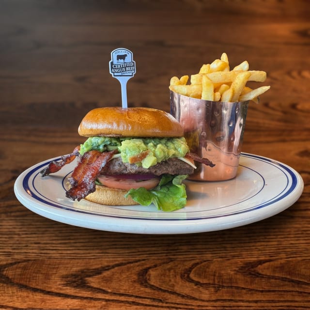 Bacon Avocado Burger.