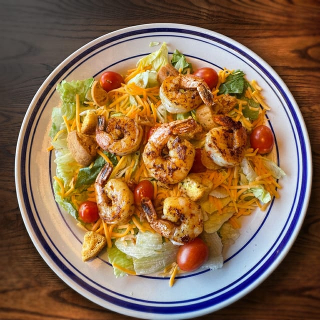 Blackened Shrimp Salad.