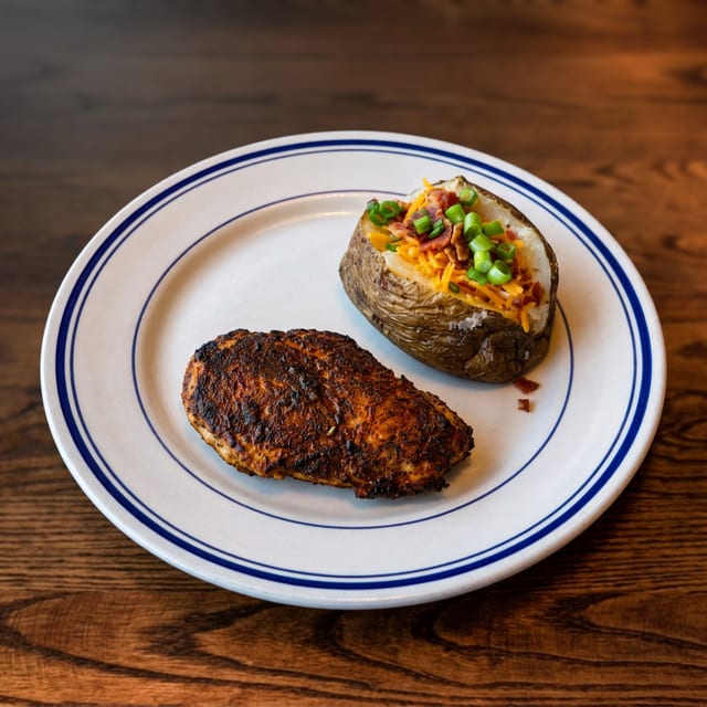 Lunch Blackened Chicken Breast.