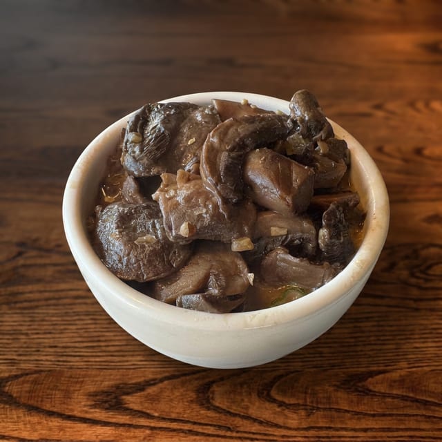 Sauteed Mushrooms.