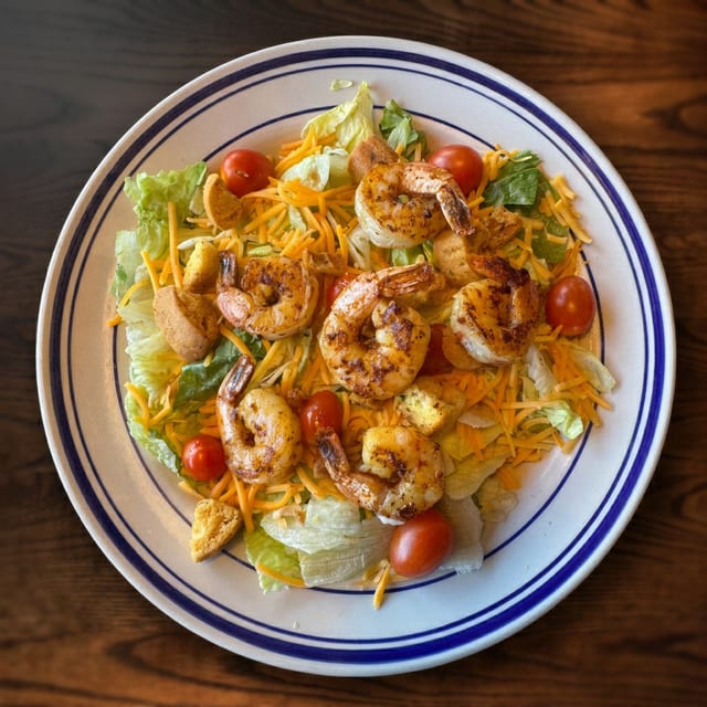 Blackened Shrimp Salad.