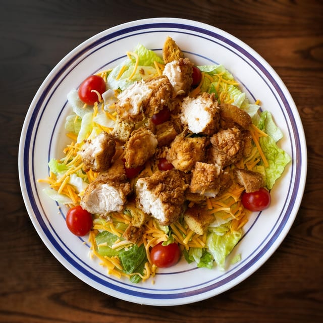 Lunch Fried Chicken Salad.
